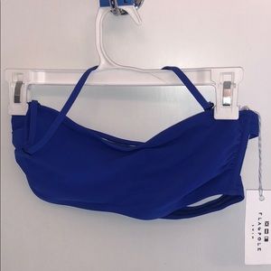 Flagpole Swim Esta Brook Top Cobalt Size M